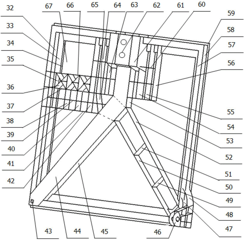 Back-row seat framework made of hybrid materials for passenger car