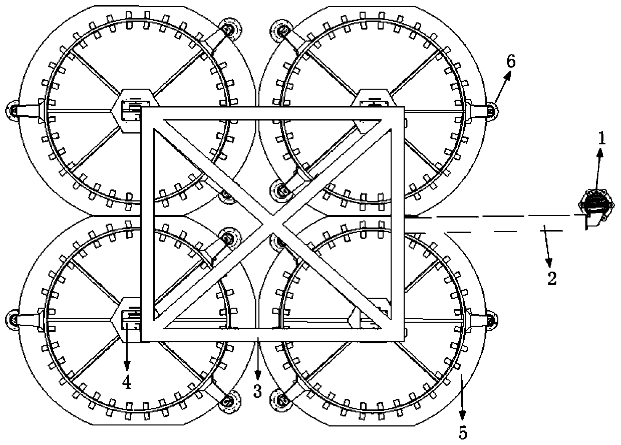 Multi-caliber movable unfolding antenna