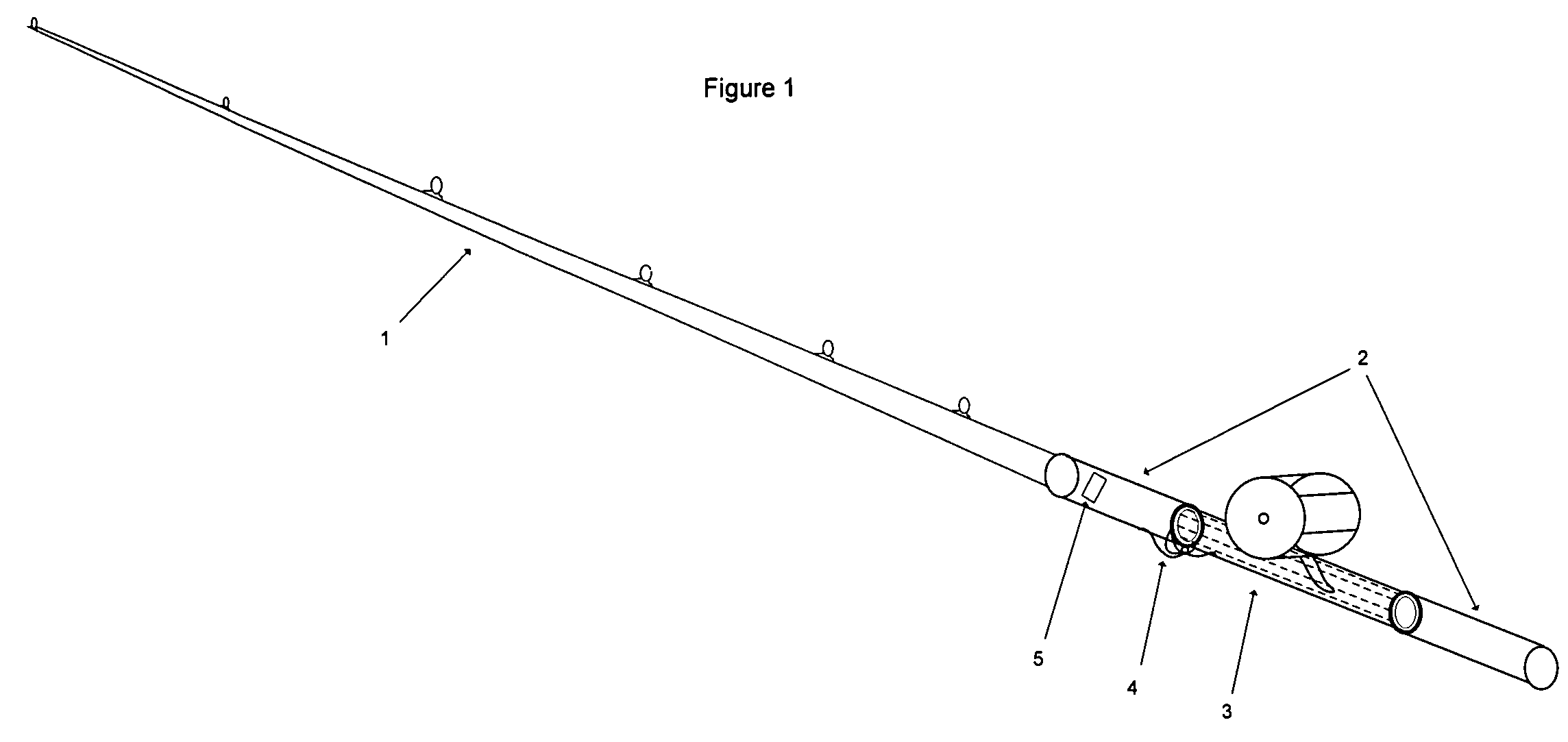 Fishing pole with integrated line tension scale