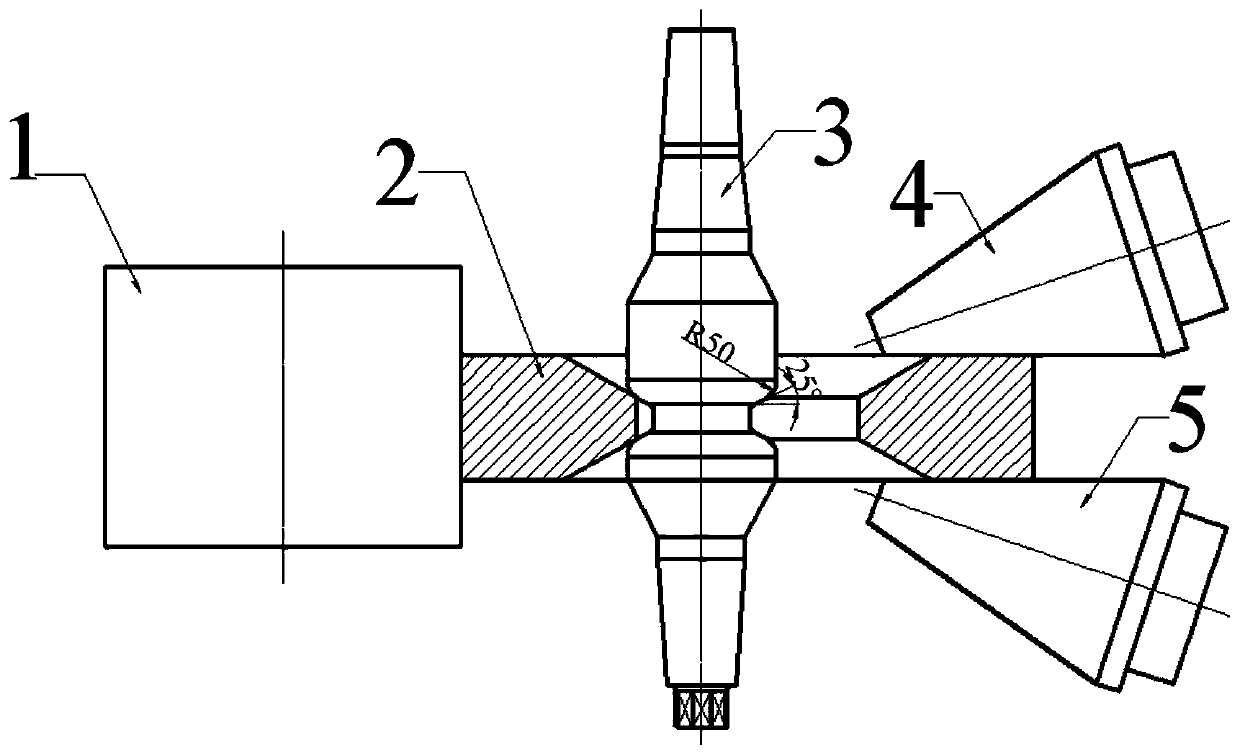 Rolling forming method of T-type cross section full fiber gear ring