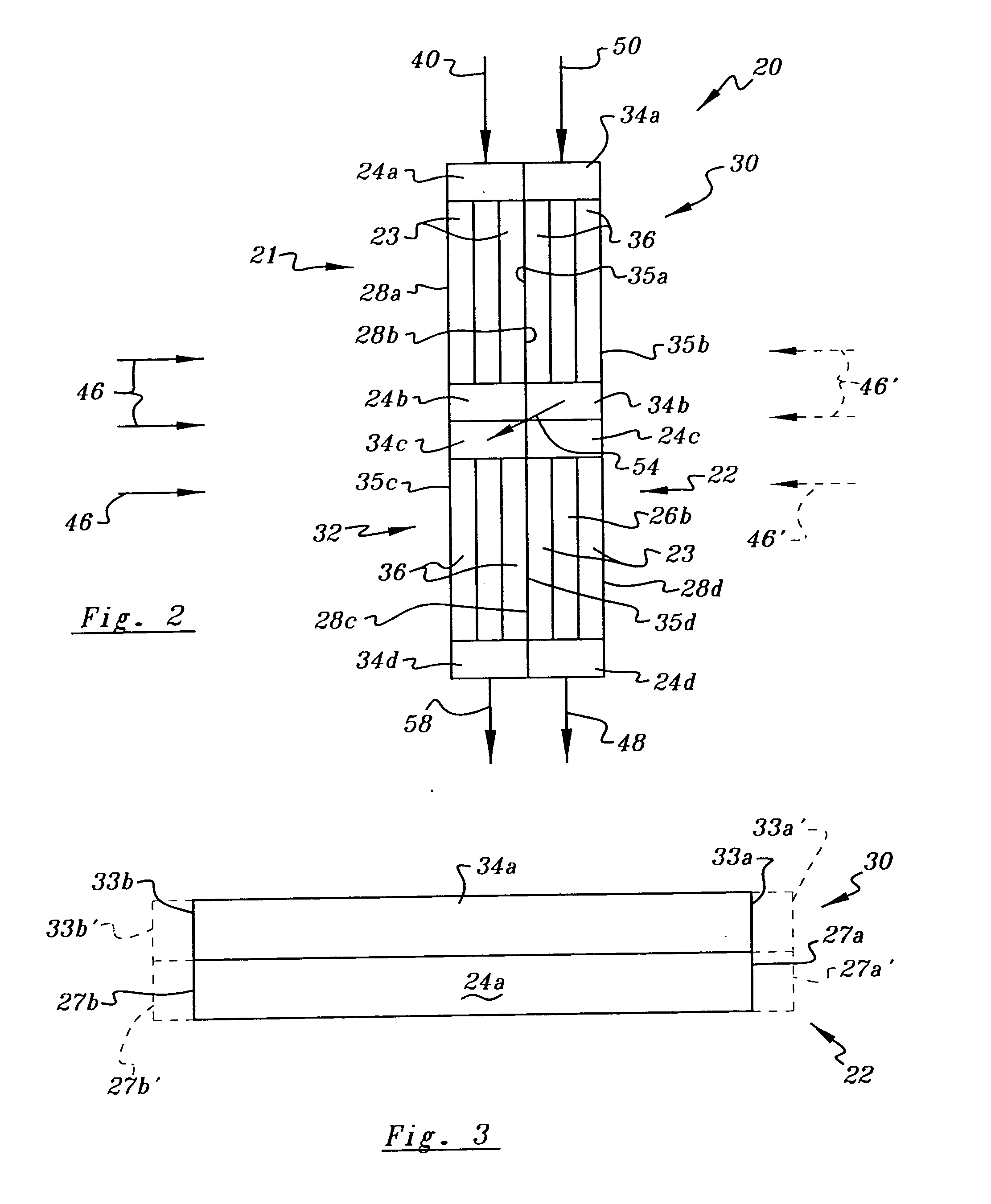 Heat exchanger package with split radiator and split charge air cooler