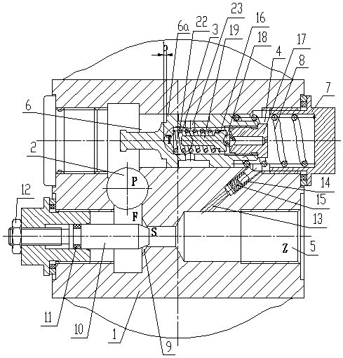 A steady flow valve for a pump