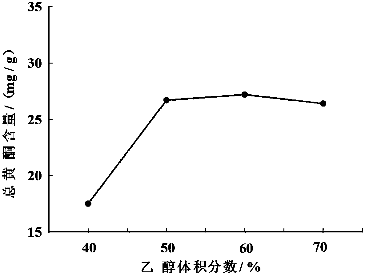 Sunflower flower disc general flavone and extraction process and application thereof