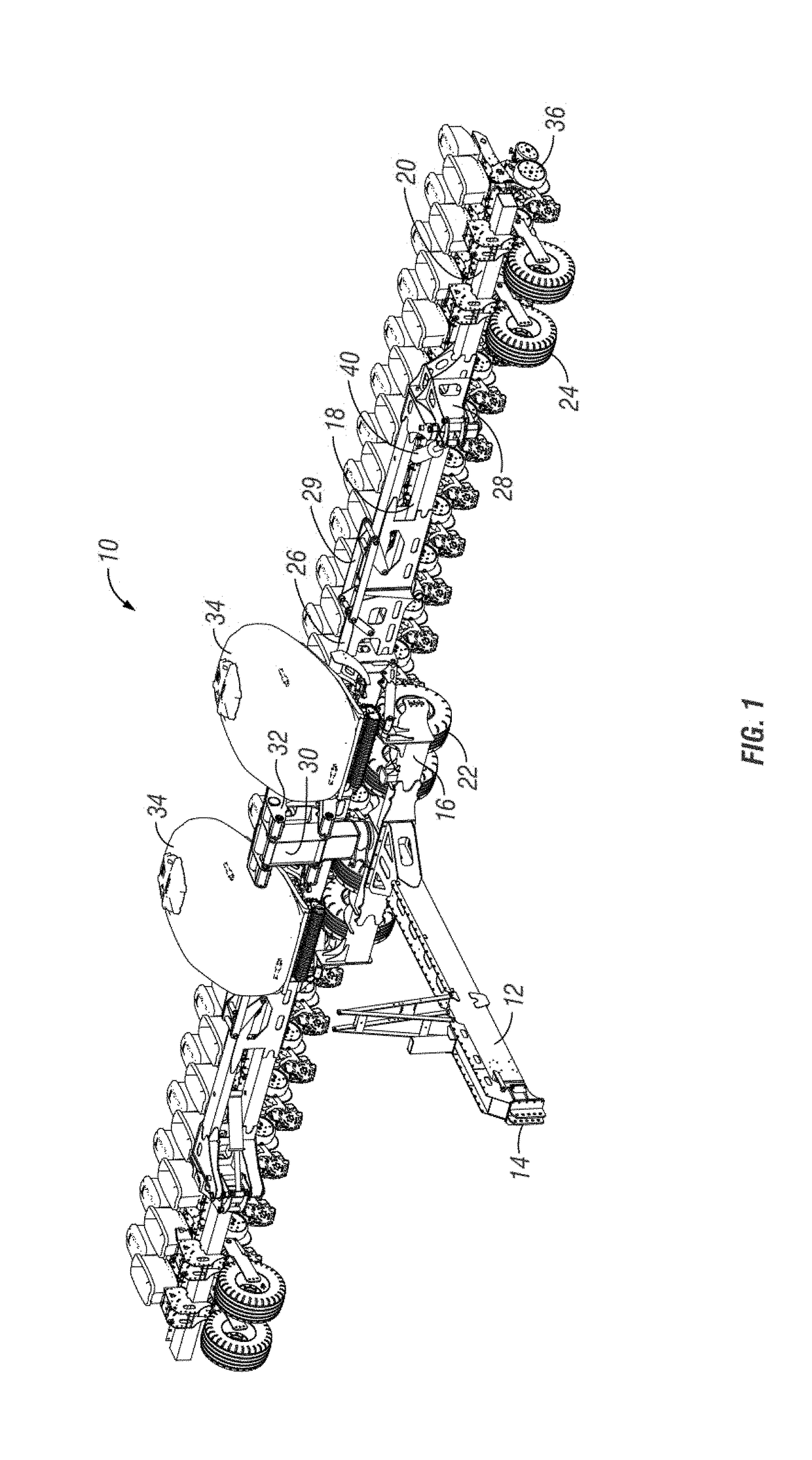 Pivoting implement frame