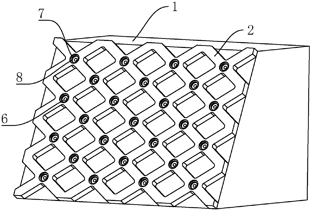 Reinforcing type ecological slope protection structure and construction method thereof