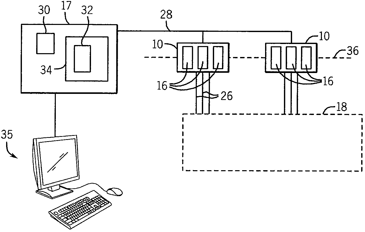 Input circuit for industrial control with low heat dissipation