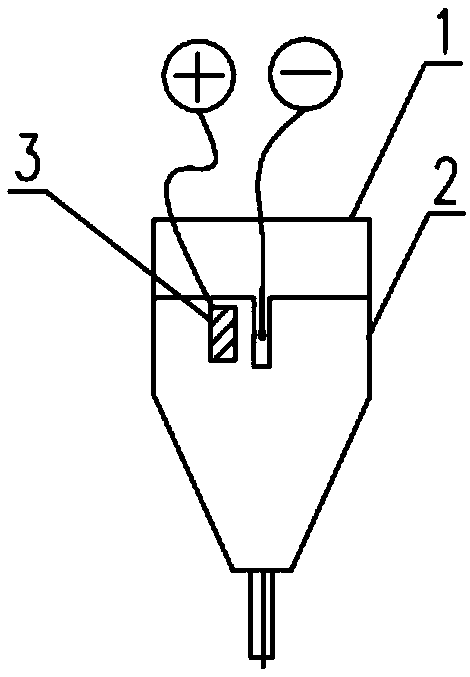 Upper sand tank for producing composite electroplating diamond line and its usage method