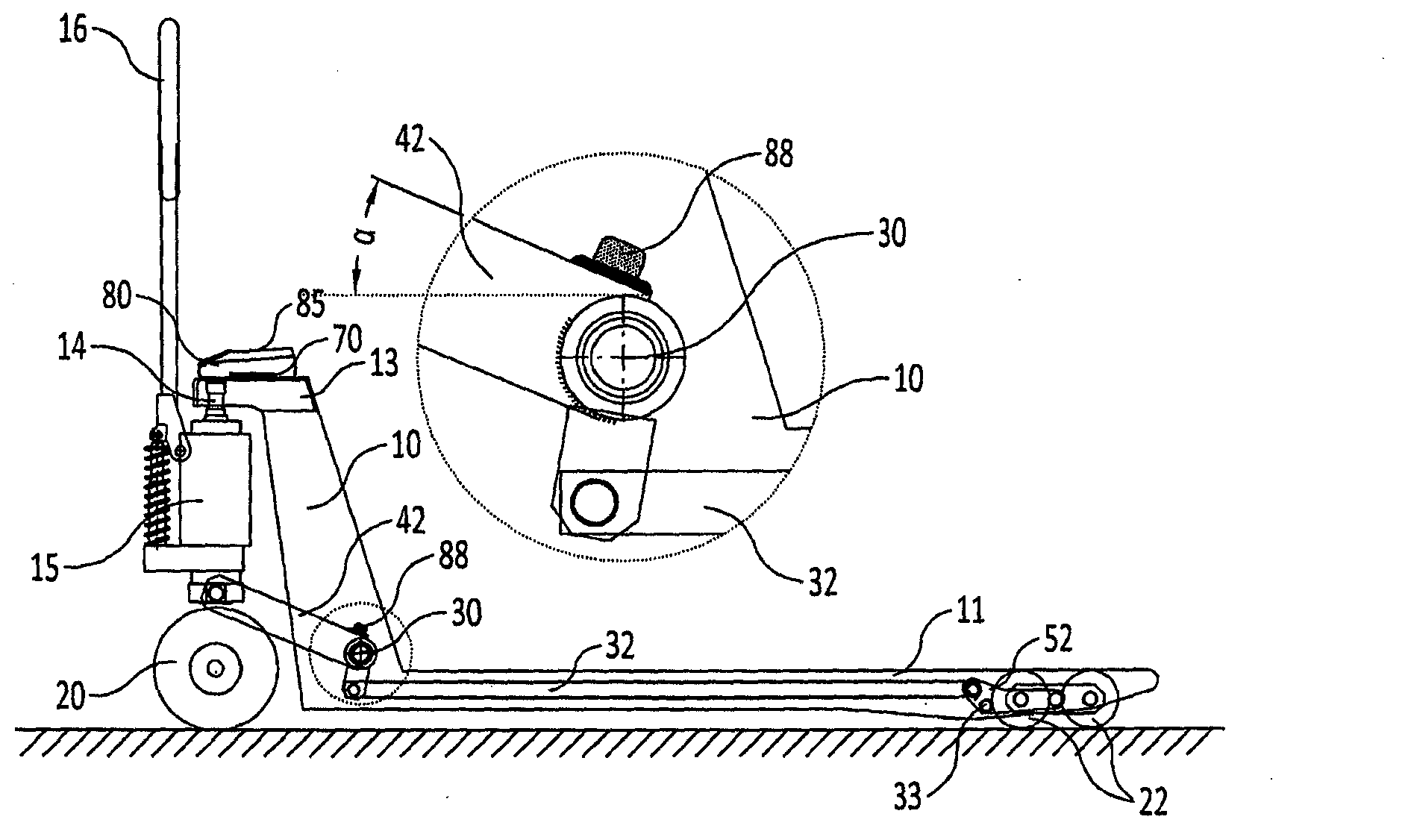 Hand lift truck