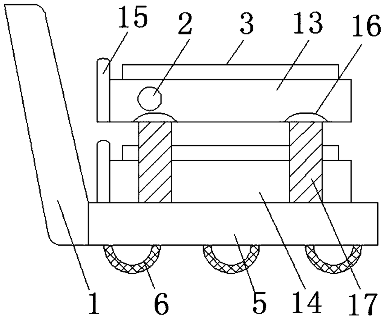 Slide platform for lifting of pipe pile by ship