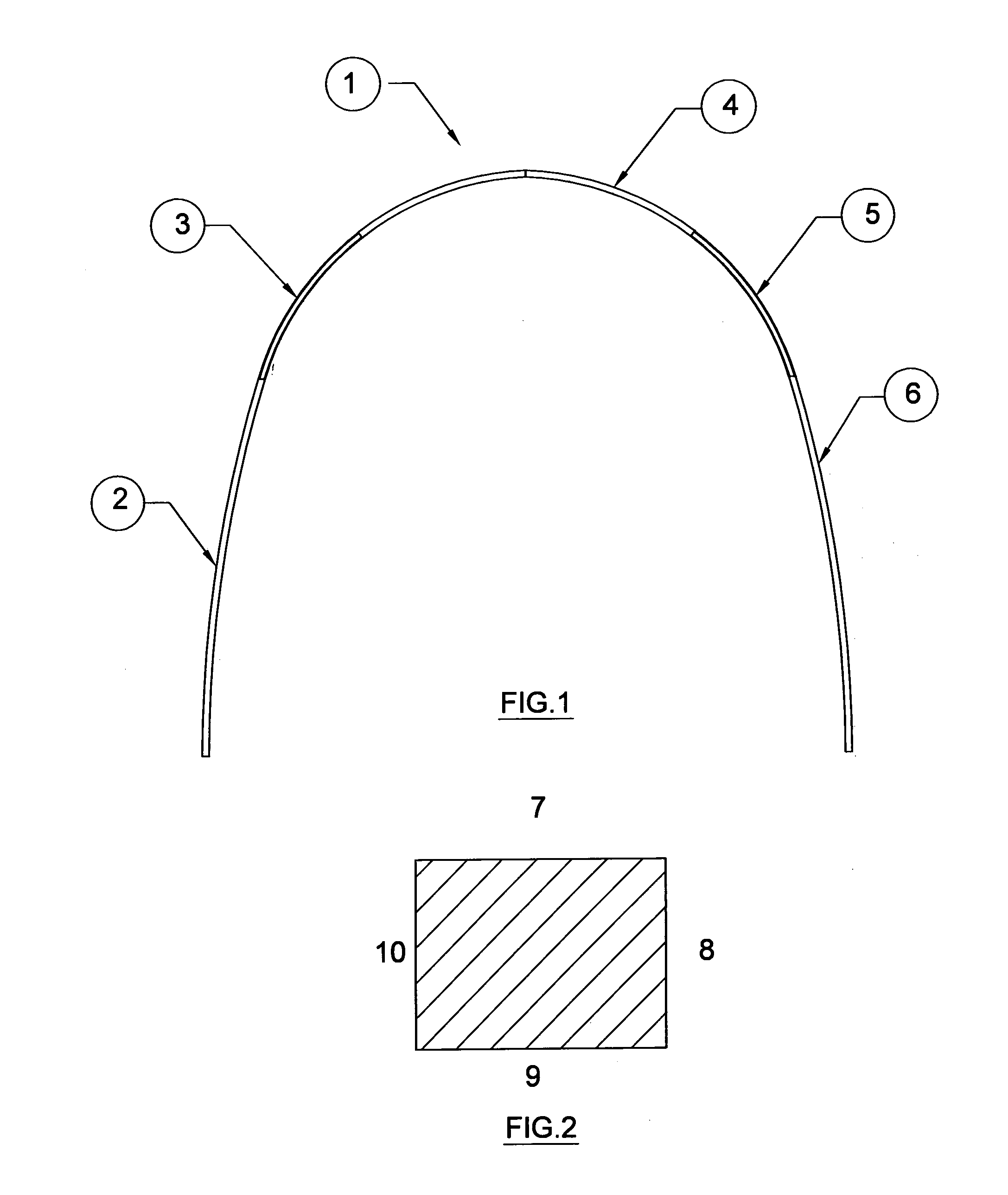 Five segment orthodontic arch wire and orthodontic apparatus made thereof