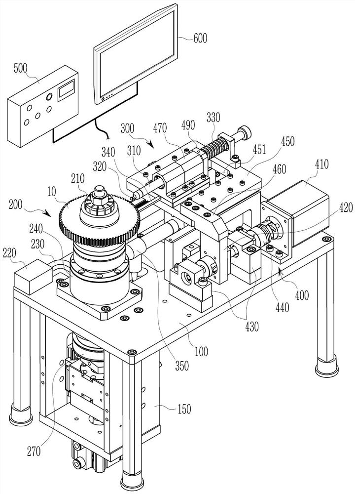 Gear inspection device and gear inspection method using the gear inspection device