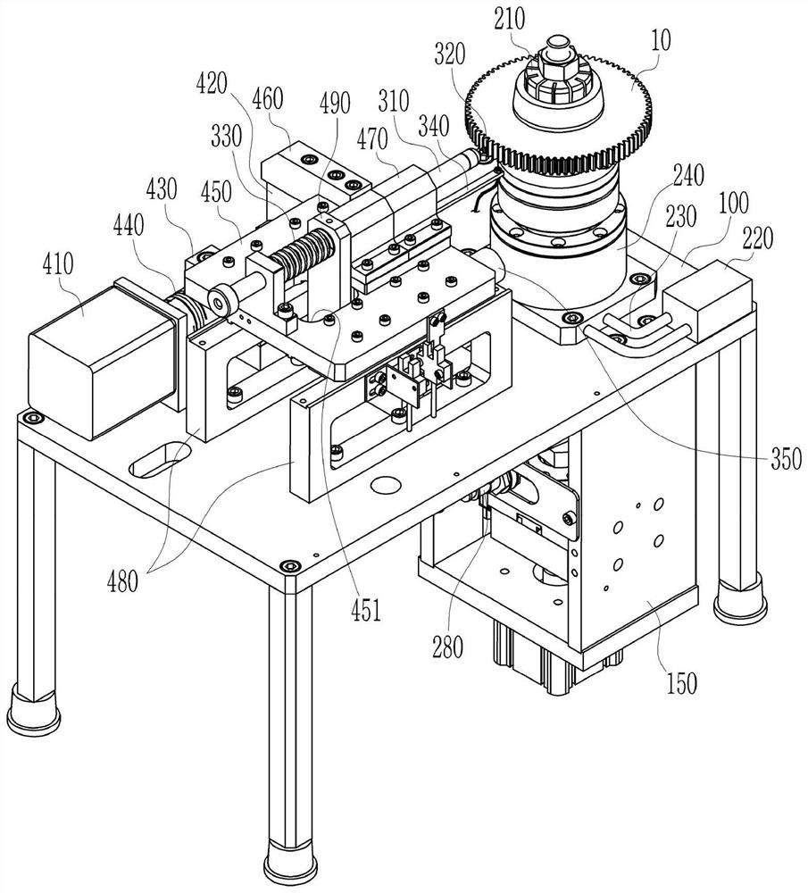 Gear inspection device and gear inspection method using the gear inspection device