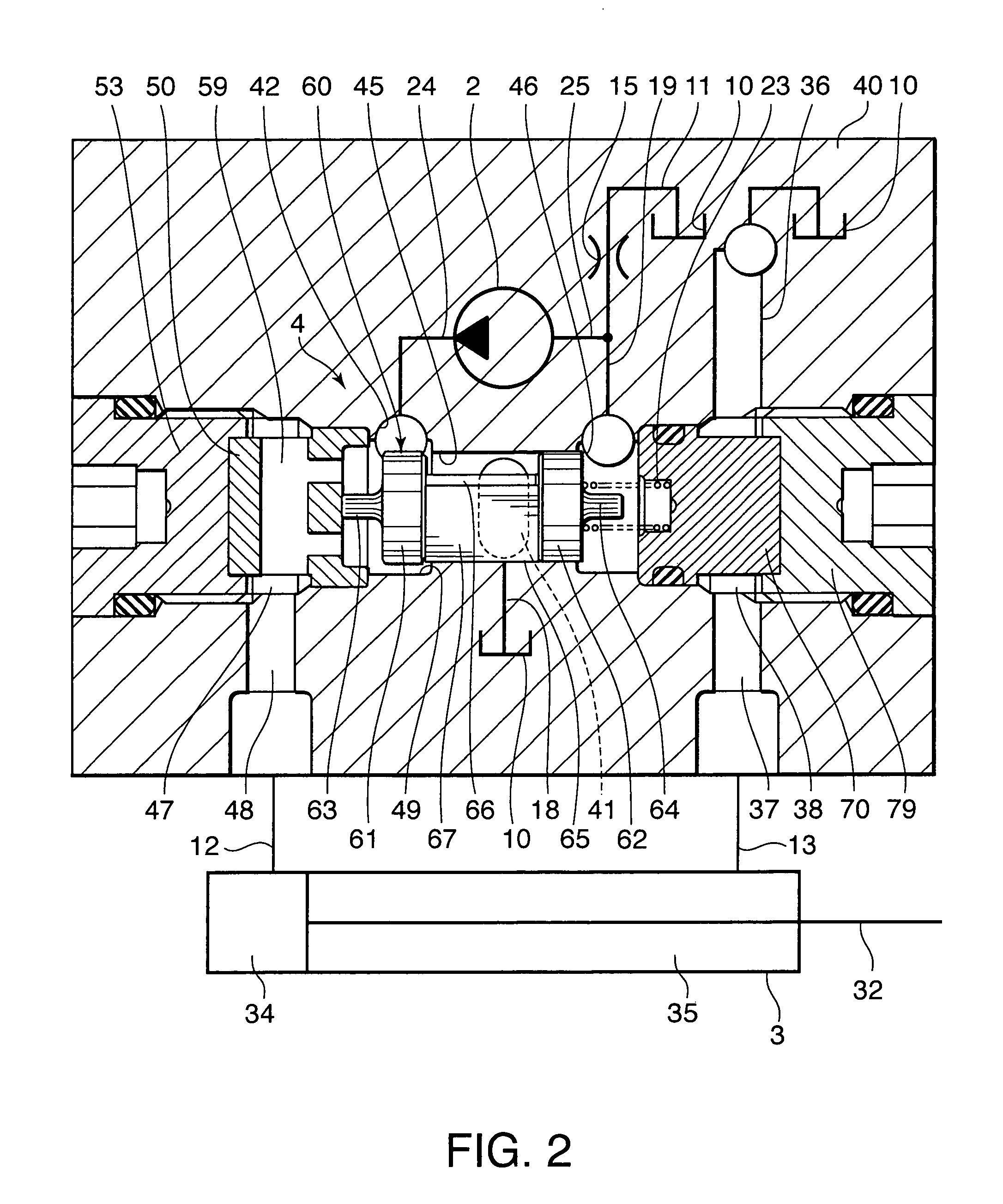 Fluid pressure actuator unit