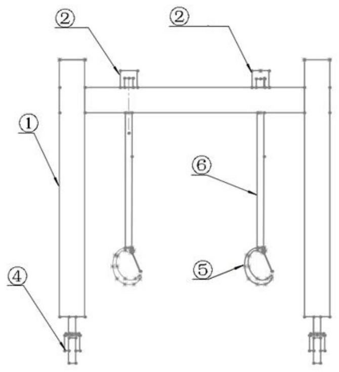 Double-purpose device for turning over and transferring and using method thereof