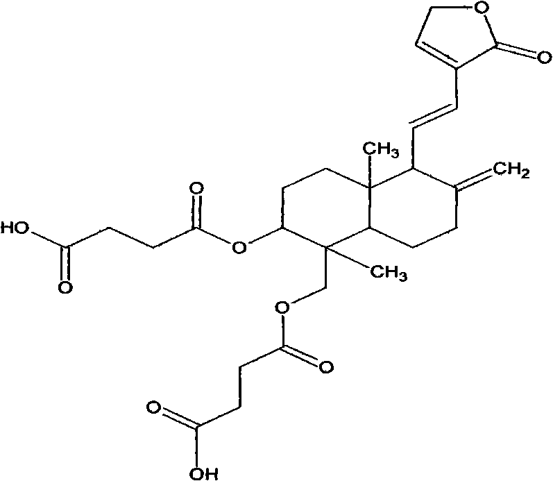 Antivirus andrographolide derivative and preparation thereof