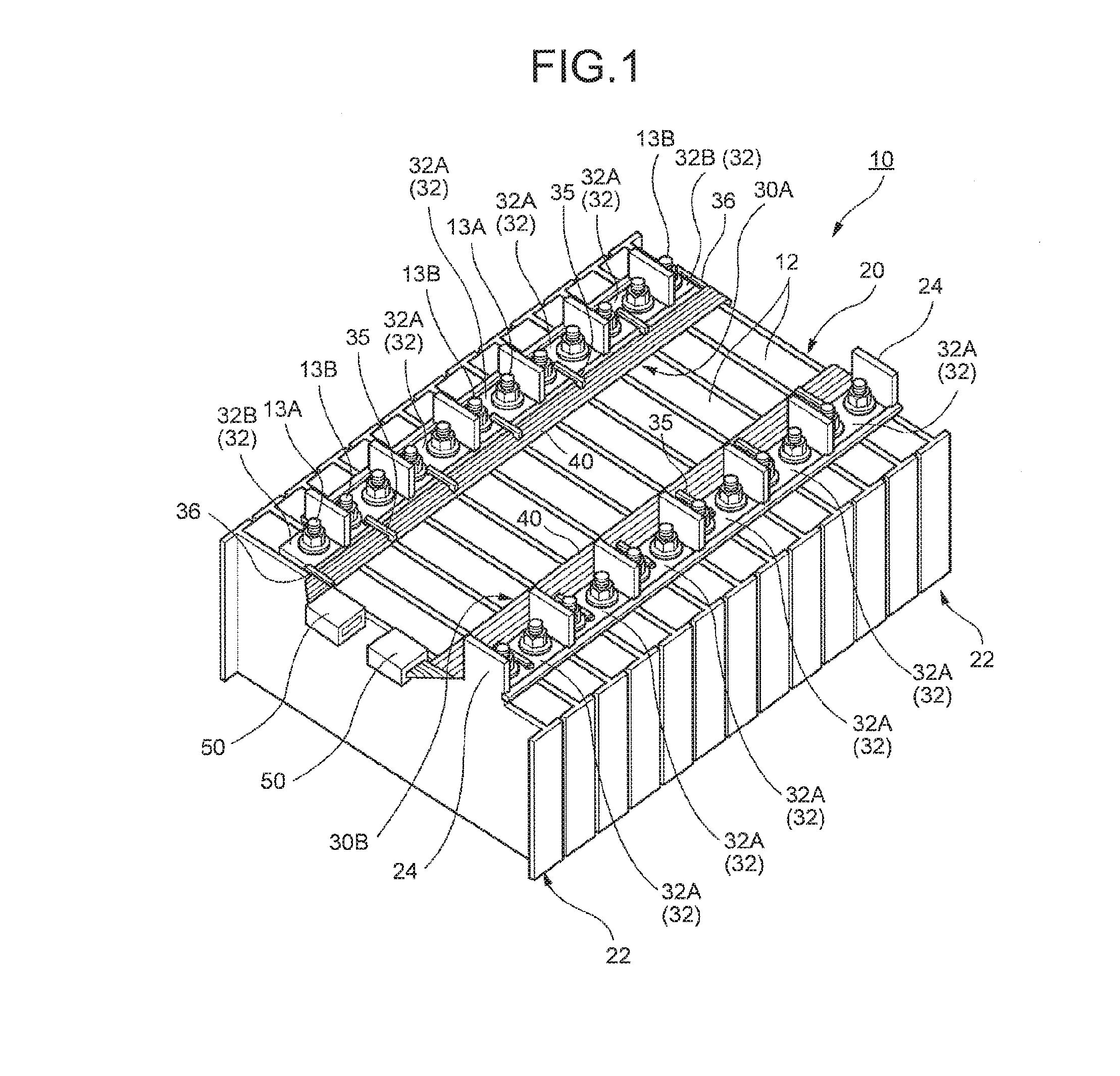 Battery wiring module