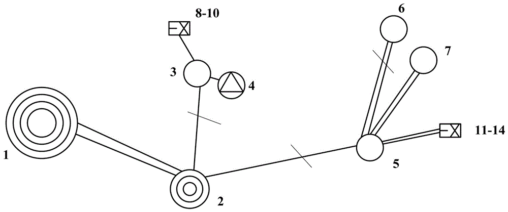 Method for detection and protection of island with anti-theft and anti-tripping function aiming at large-scale wind power