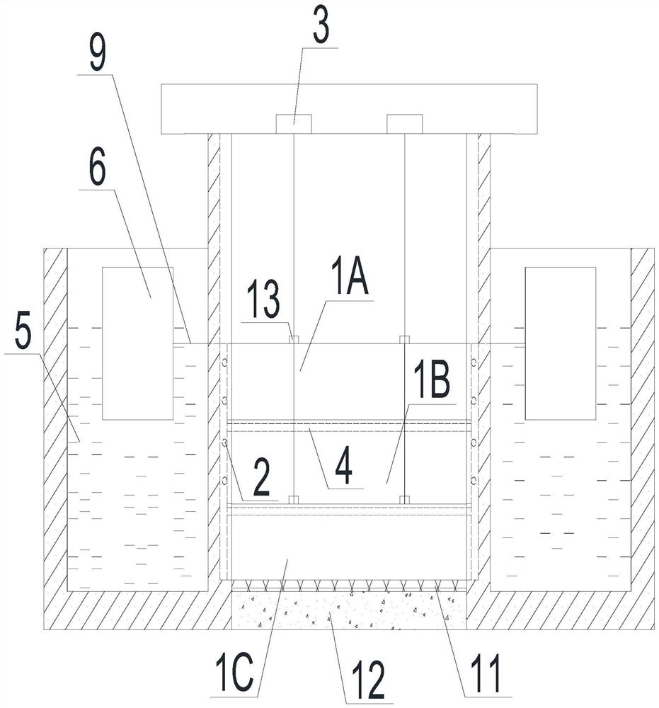 Double pontoon type ecological water intake folding gate and its working method, operation method during maintenance