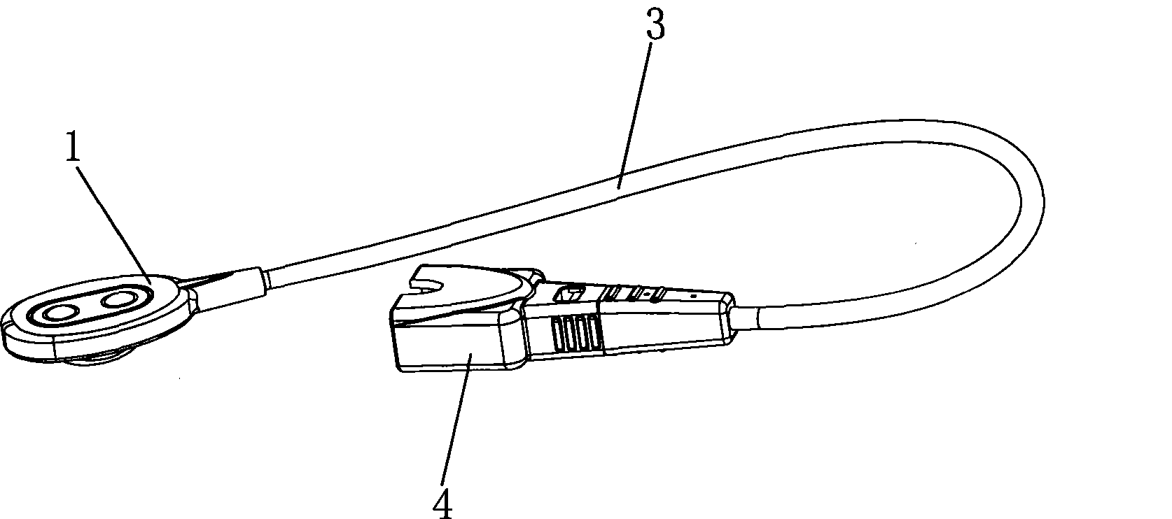 Forehead sensor, bandage and forehead sensor fixing component