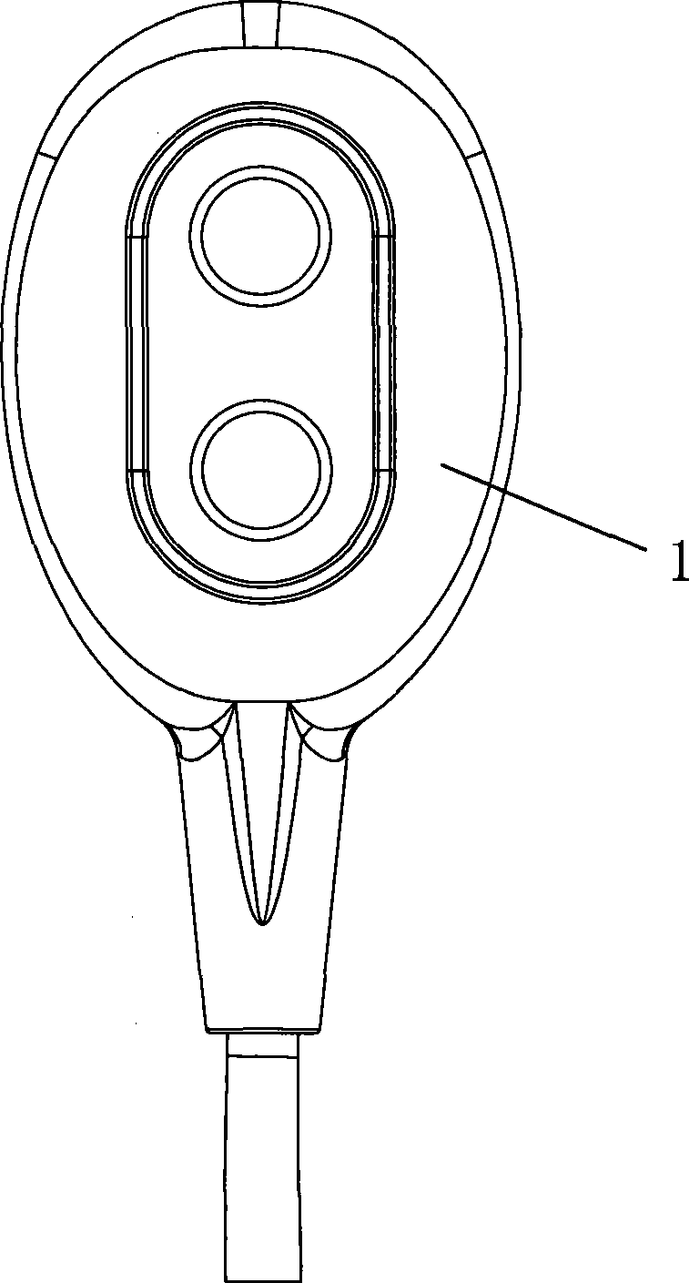 Forehead sensor, bandage and forehead sensor fixing component