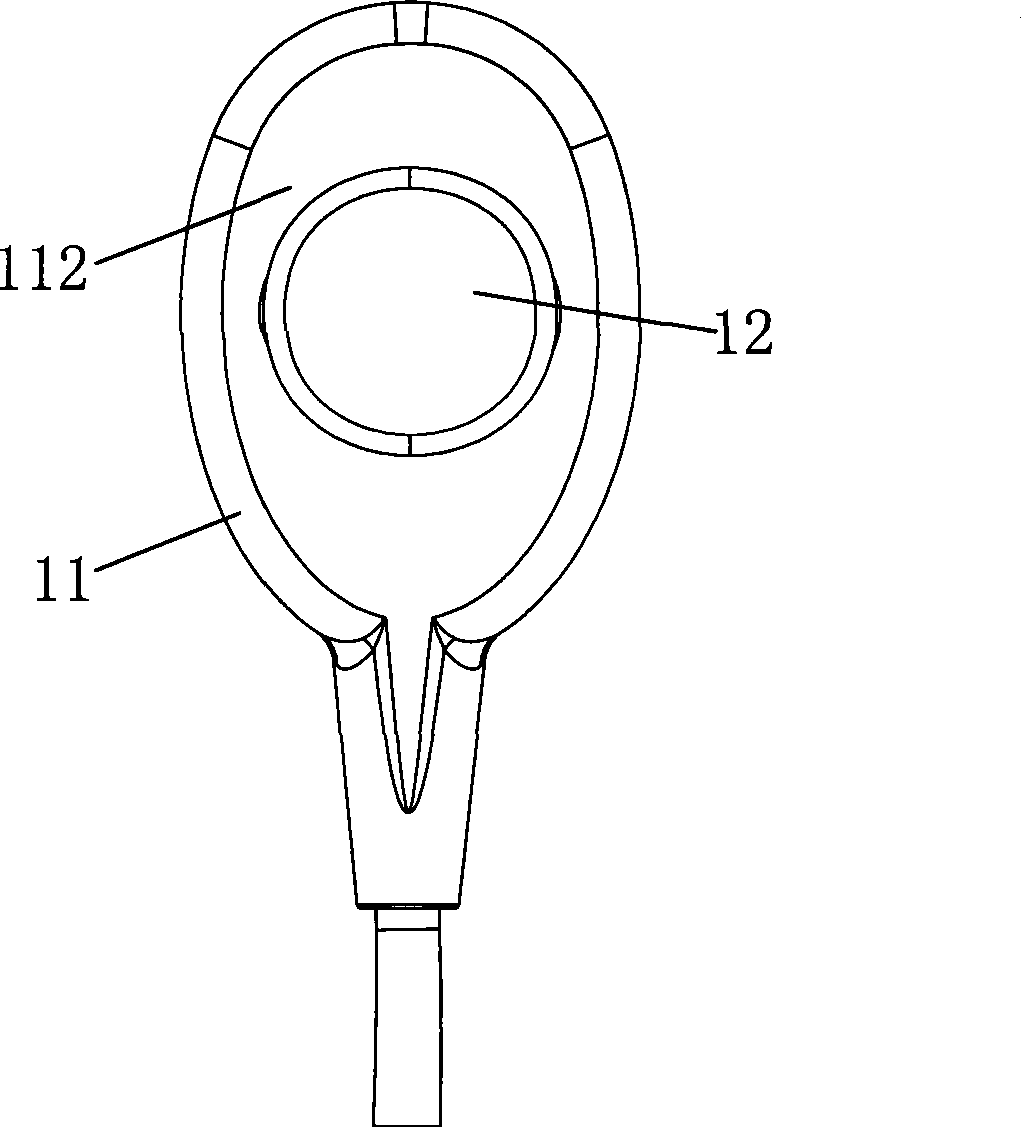 Forehead sensor, bandage and forehead sensor fixing component