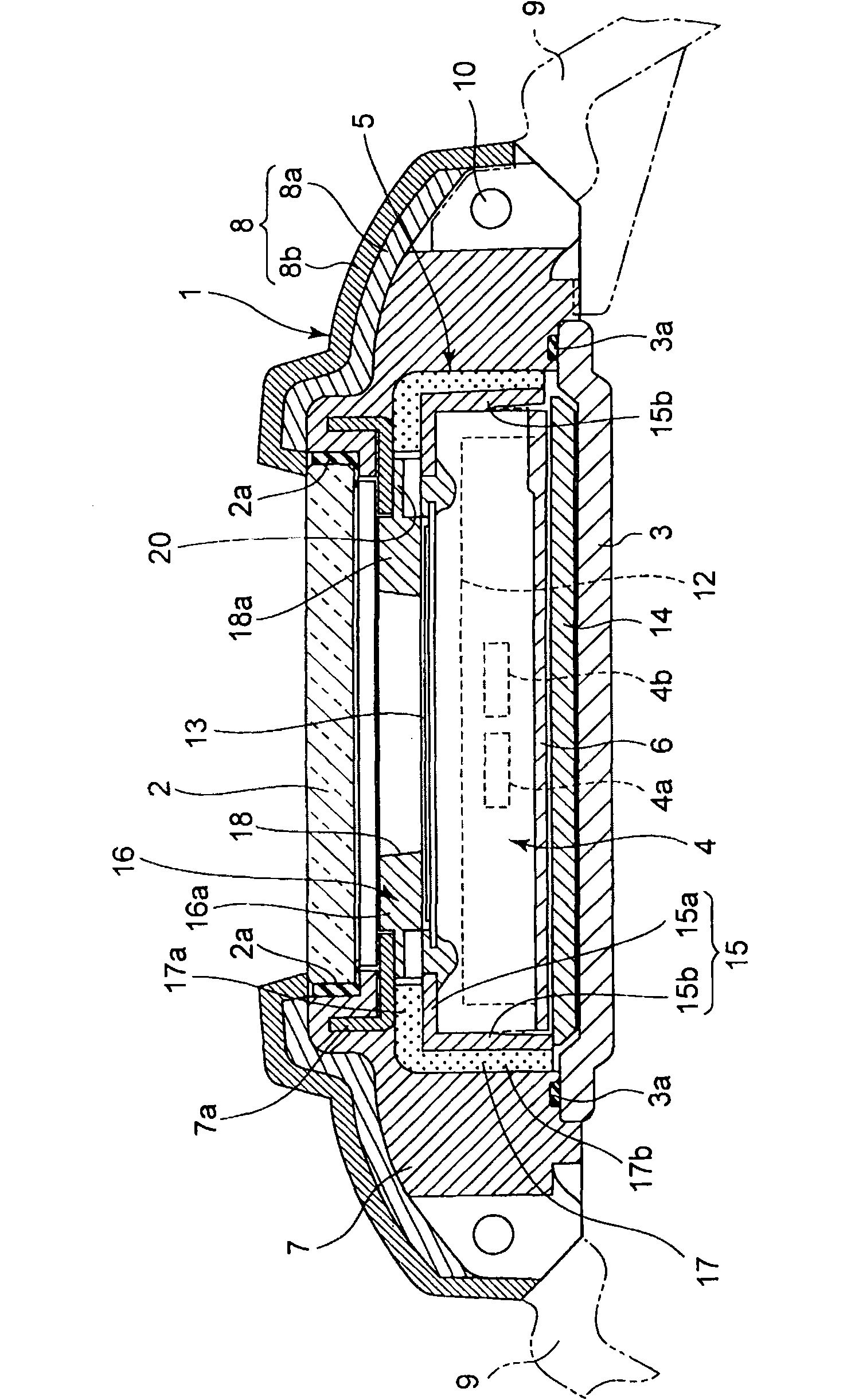 Damping member, impact damping structure of electronic device, and electronic device