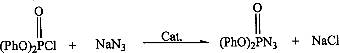 Catalystic preparation of nitrine diphenyl posphate