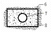 Network type seepage discharging device in transverse direction, longitudinal direction and vertical direction