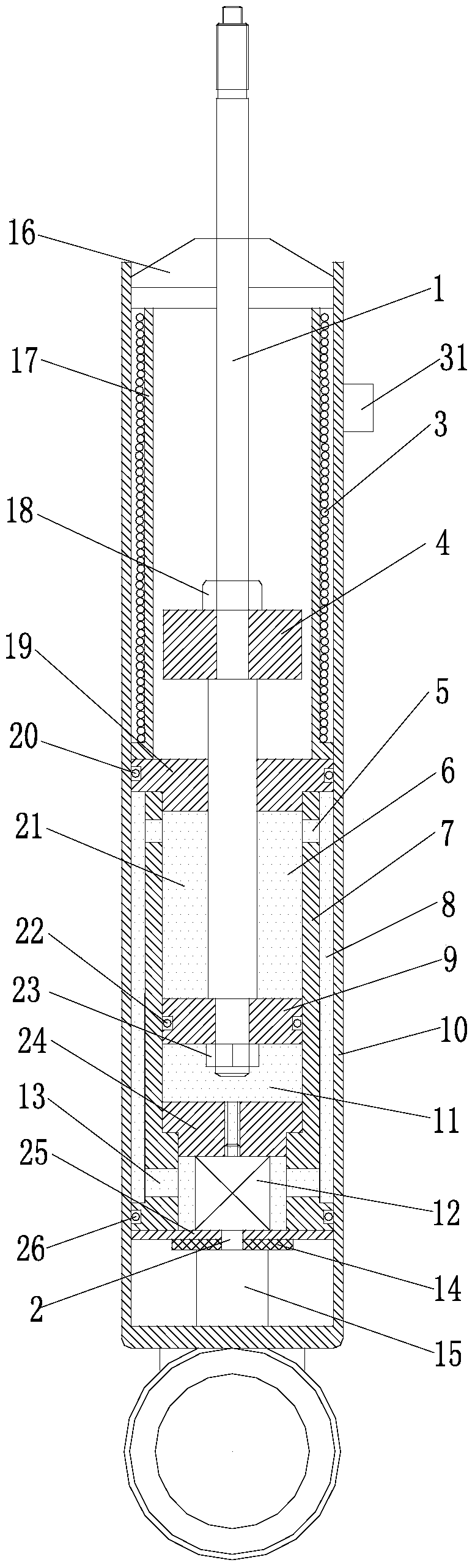 Vehicle active suspension actuator with energy self-supply function and its control method