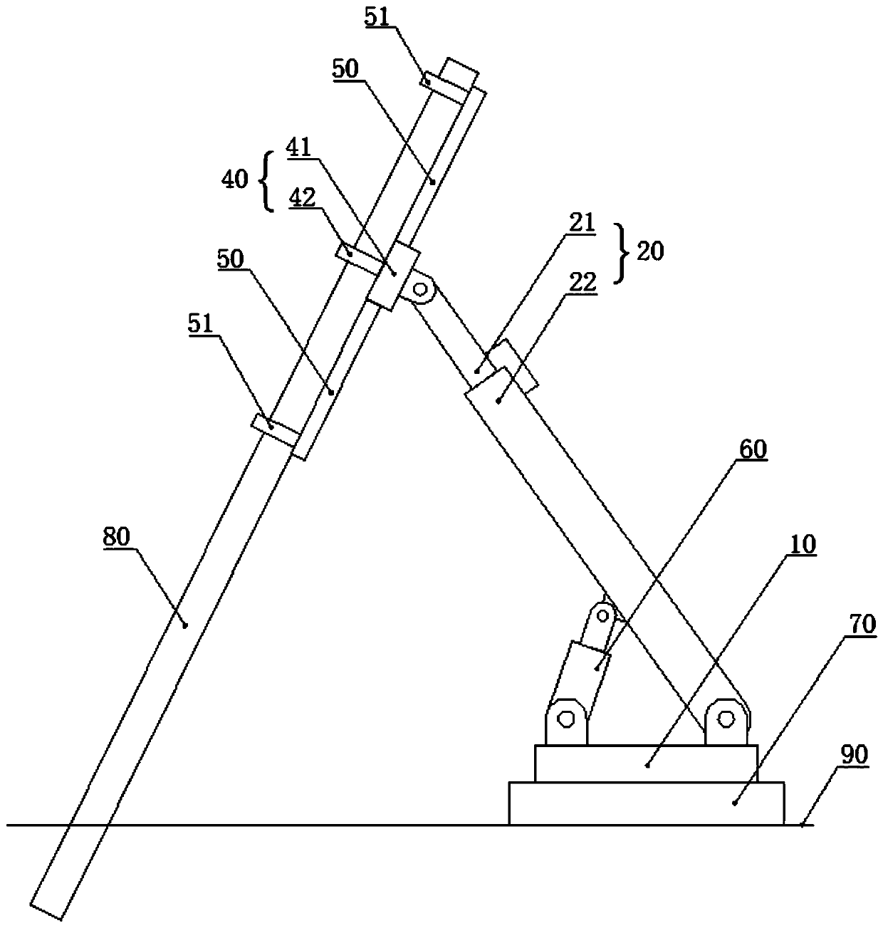 Wire pole centering device and centering method