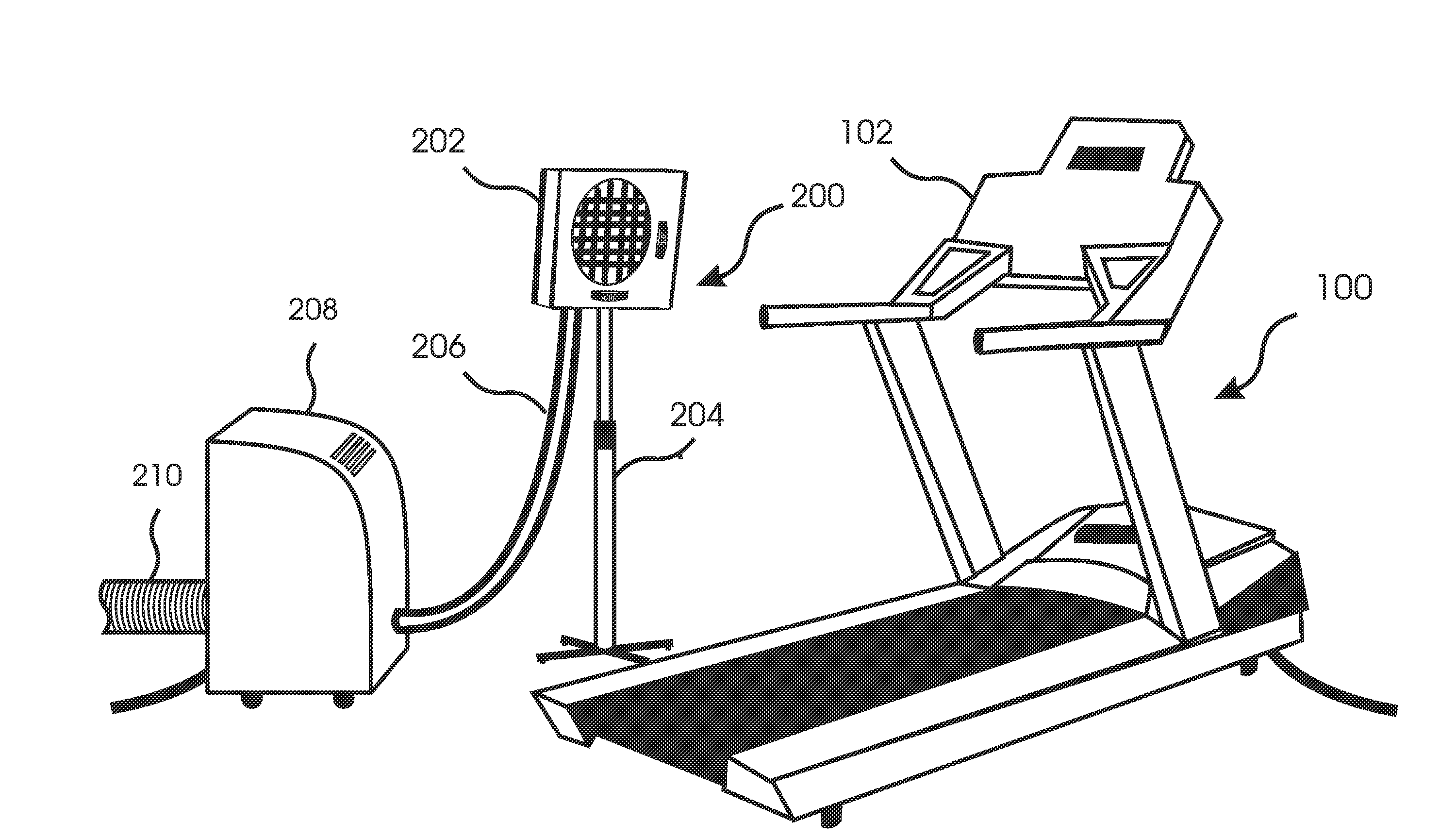 Apparatus for cooling an exerciser for use with an exercise machine