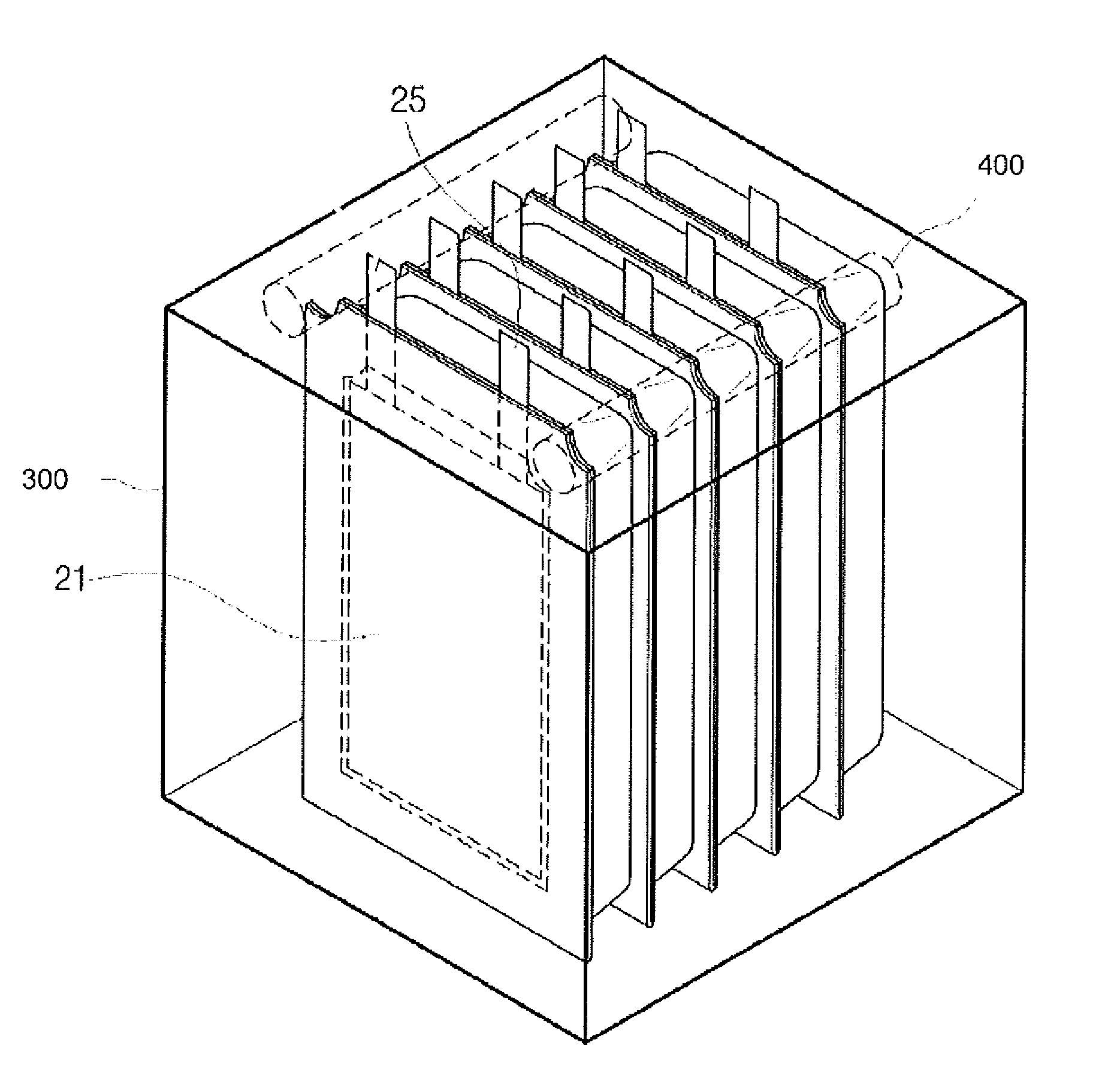 Pouch type case and battery pack including the same