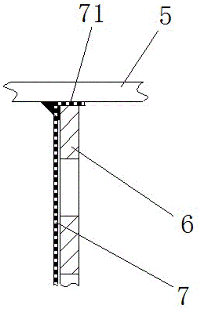 Leakage-proof adsorbent frame and GIS provided with adsorbent frame