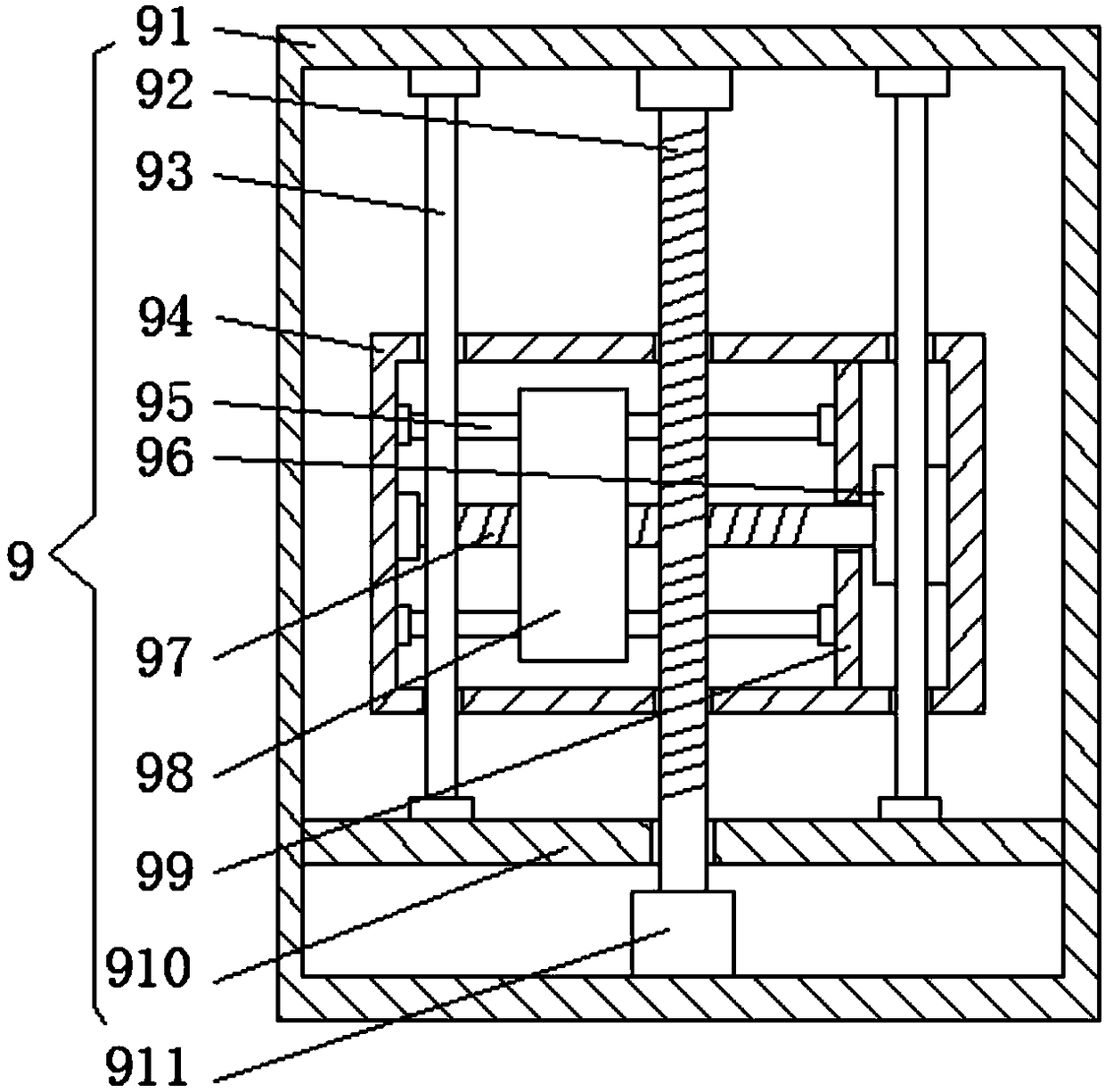 Work method of polishing device for automobile spare part production