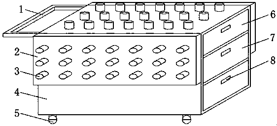 A bearing processing turnover device