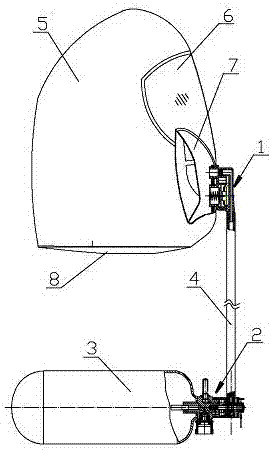 Emergency escape rebreather