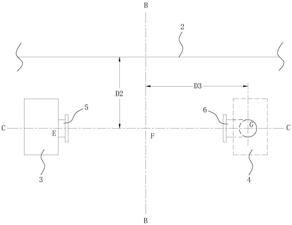 Seawater tank flange short pipe installation method