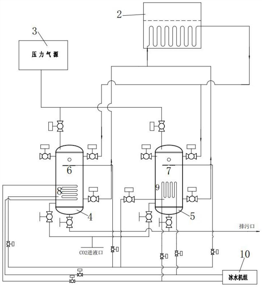 Liquid quenching medium rapid cooling process and device for heat treatment