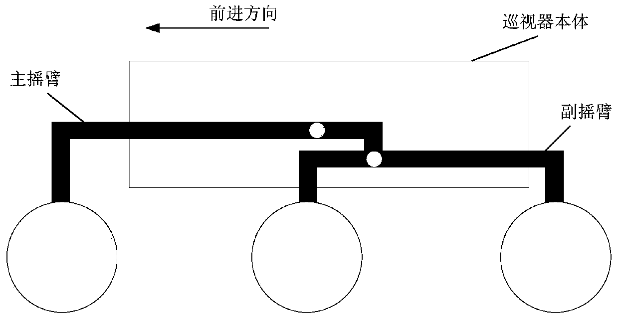 Local accurate positioning method for rocker arm suspension structure patroller