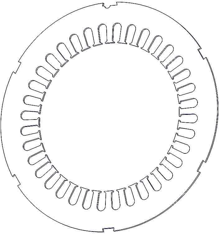 Motor stator punching sheet laminating technology