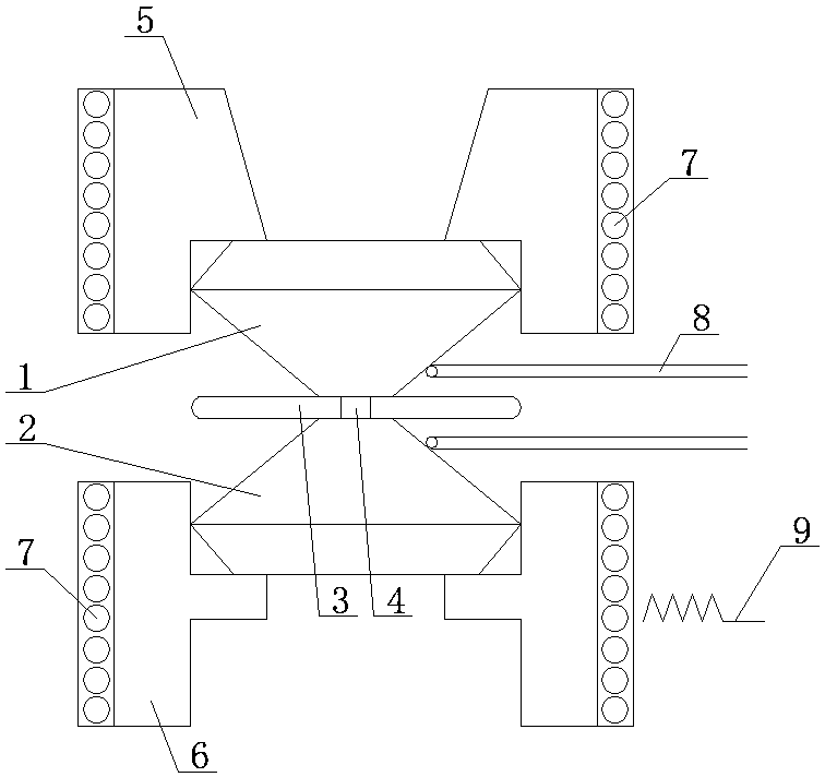 High pressure chamber device in small high-pressure experimental device