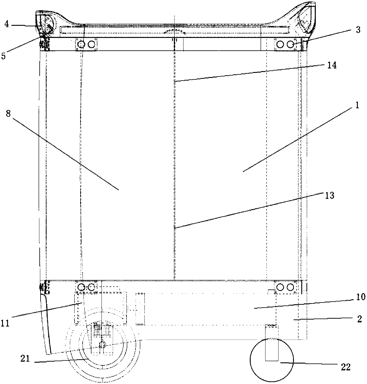 Intelligent cargo picking and delivering robot for shopping mall supermarket