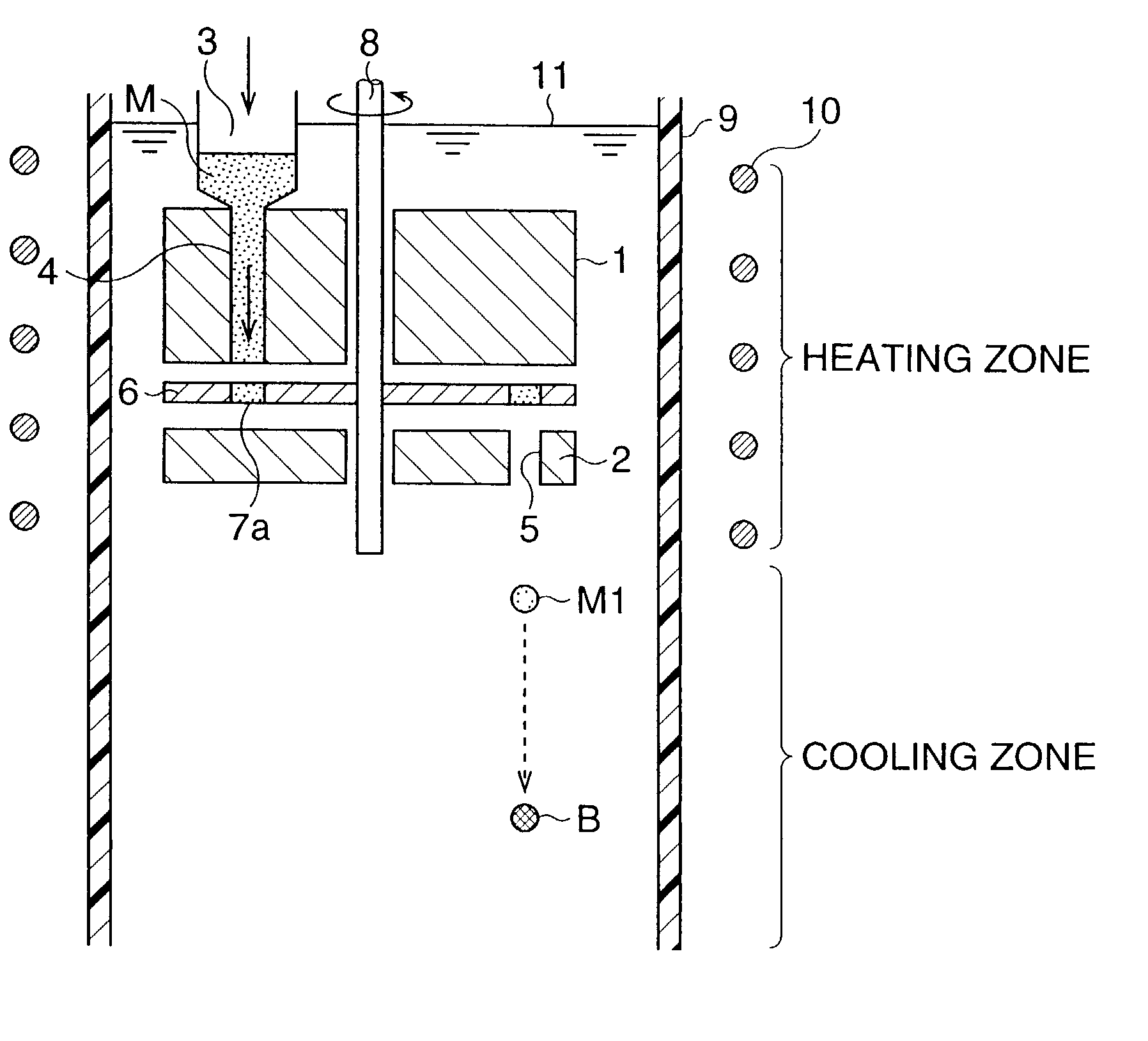 Method and apparatus for manufacturing minute metallic sphere