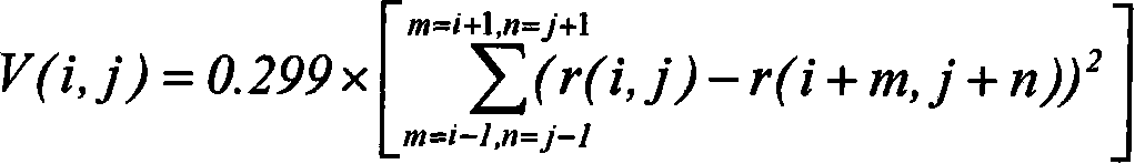 Processing method for measuring sub-pixel rim of digital picture