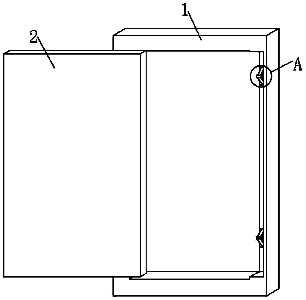 Aluminum alloy ventilating window with hand pinching preventing structure