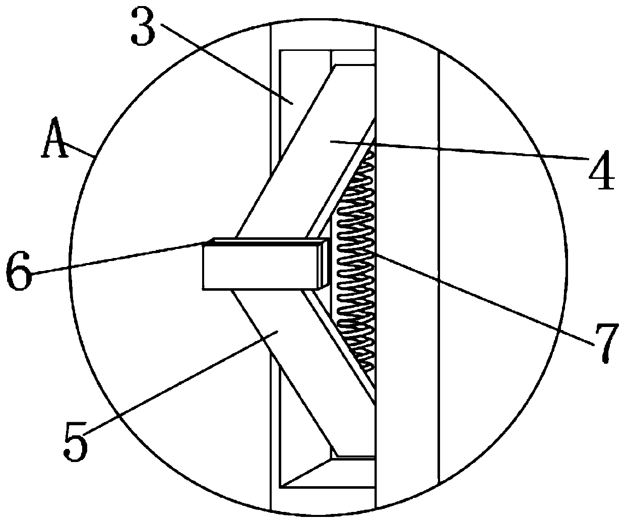 Aluminum alloy ventilating window with hand pinching preventing structure