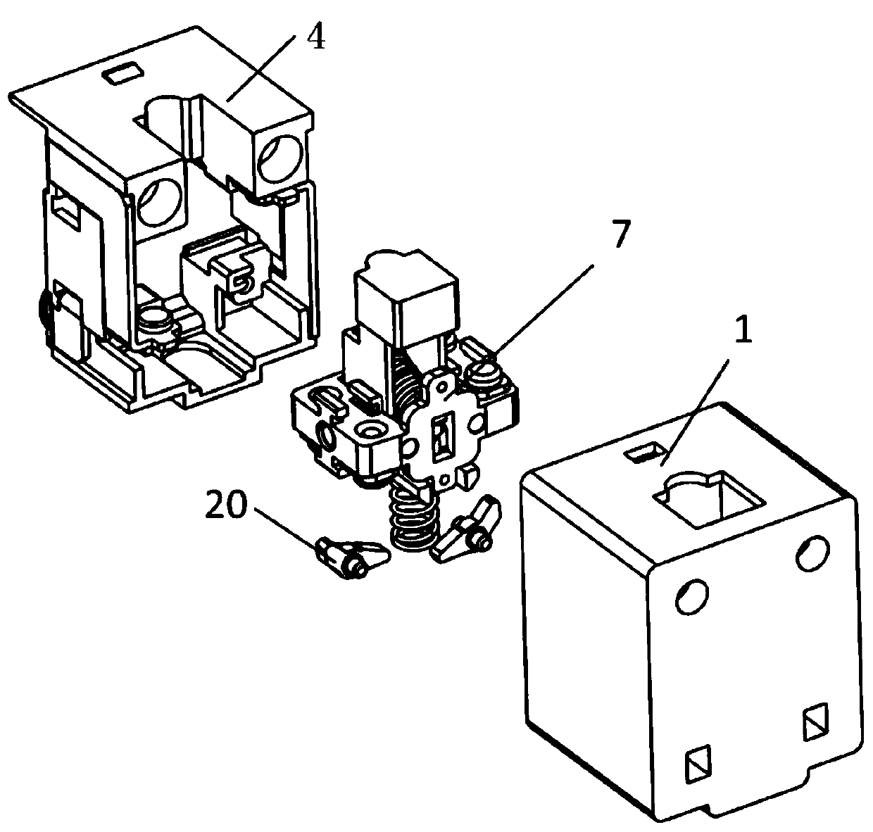 Limit switch core structure