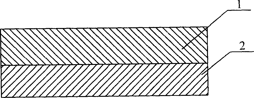 Composite plate of intermetallic TiAl compound and Ti alloy and its production process