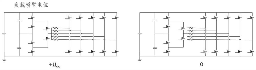 Five-level multi-bridge-arm switching power amplifier circuit