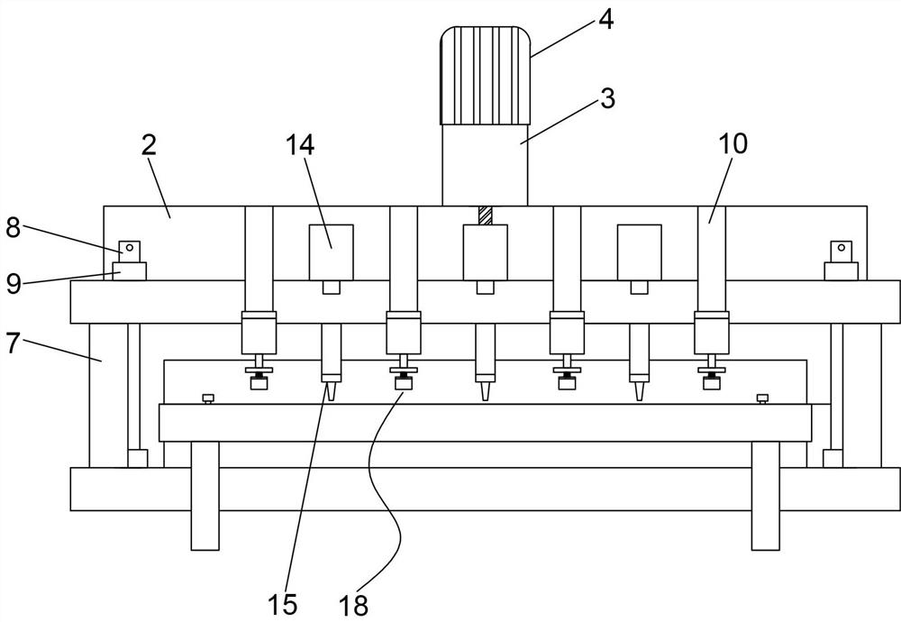 Photovoltaic glass perforating machine